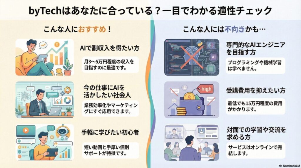 byTechがおすすめの人＆おすすめしない人